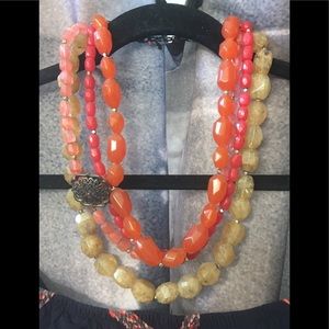 Barse multi strand beaded necklace
